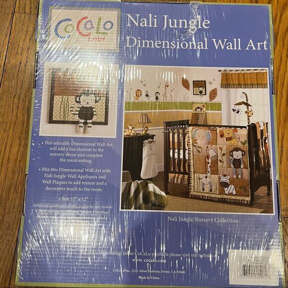 Cocalo Nali Jungle Dimensional Wall Art Monkey 12”x12” - Picture 4 of 5